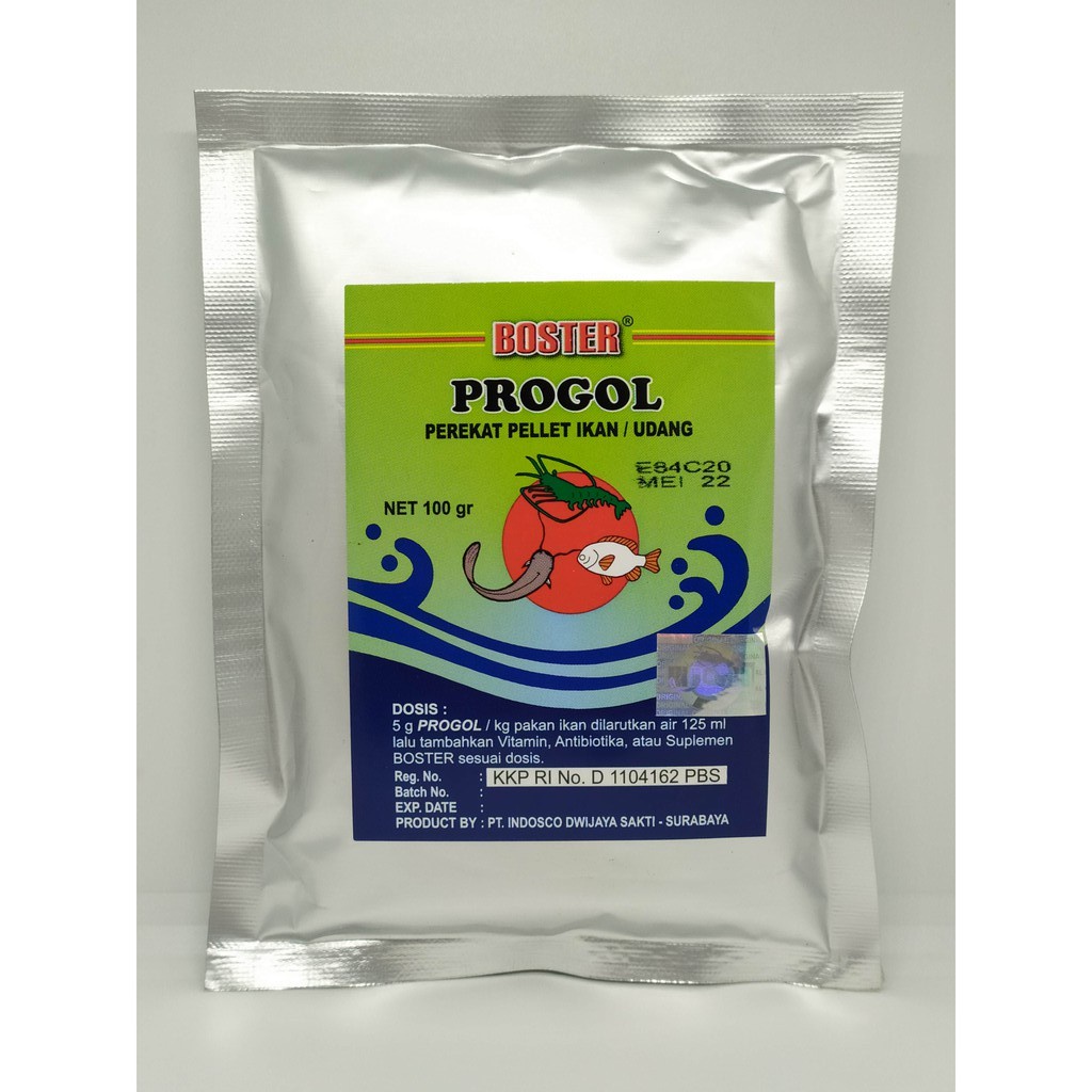 Boster Progol 100gr Perekat Pelet Pakan Pellet Makanan Ikan Lele Udang