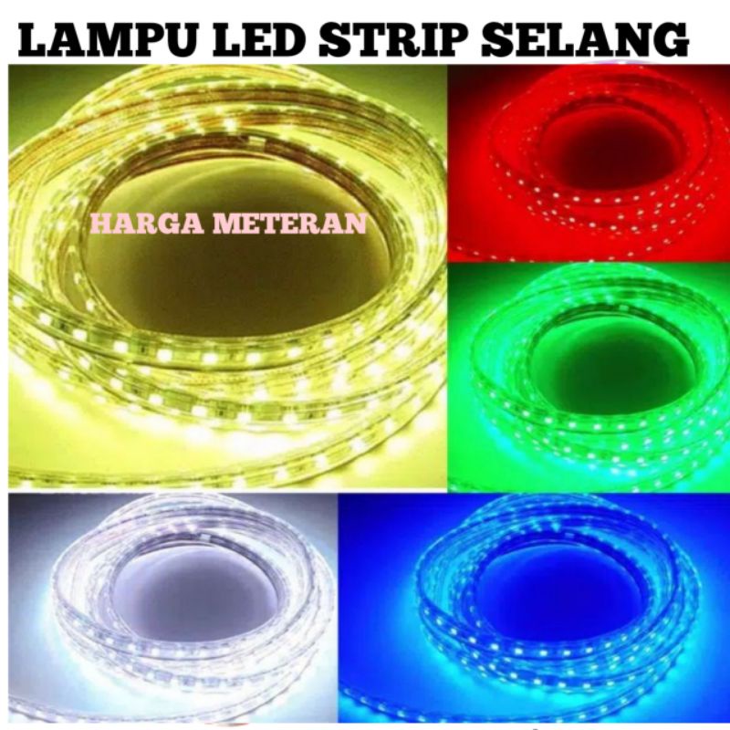 LAMPU LED STRIP SELANG SMD 5050 METERAN / LAMPU HIAS SELANG LED METERAN ( BELUM TERMASUK SOCKET )