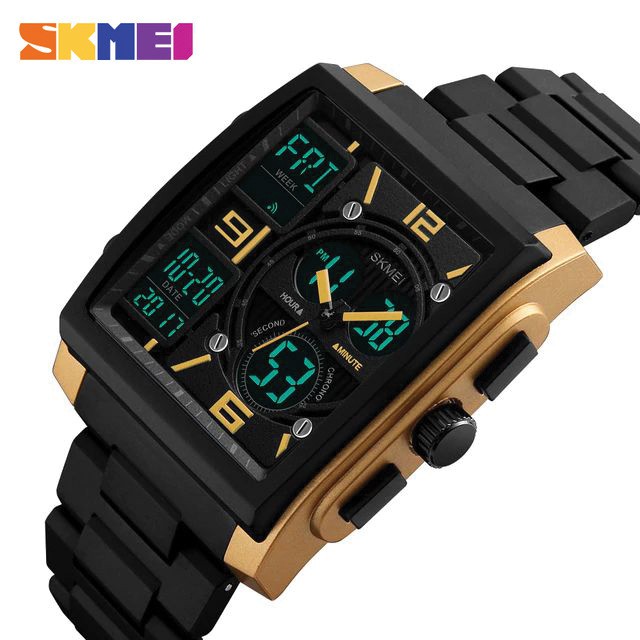 SKMEI 1274 Jam Tangan Pria Digital Analog Tali ABS Anti Air WATCHKITE WKOS