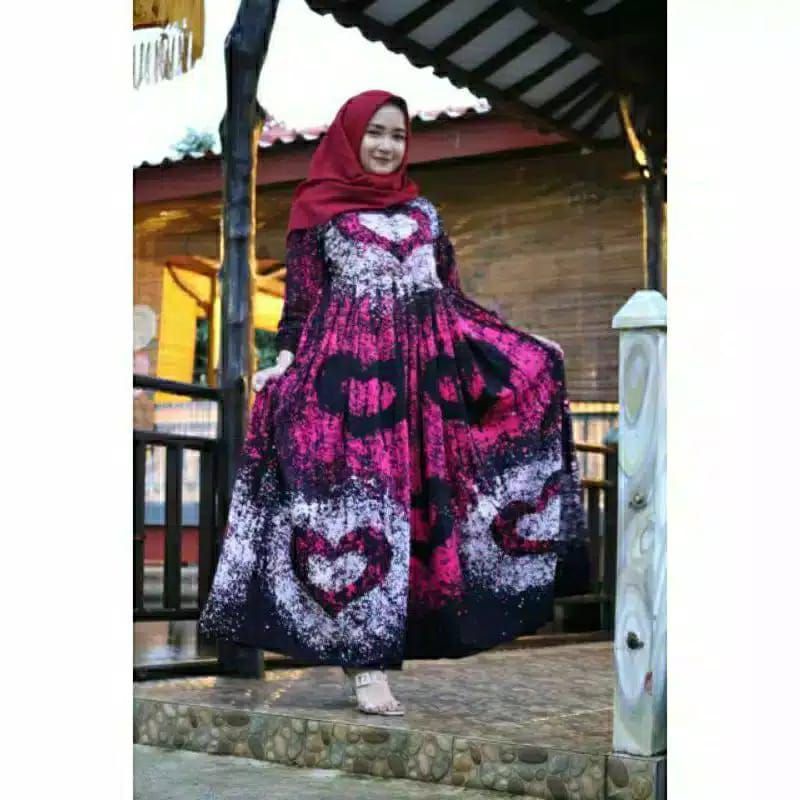 gamis twill ori pekalongan motif terbaru / gamis syar'i terbaru / gamis remaja terbaru 2022 / gamis 