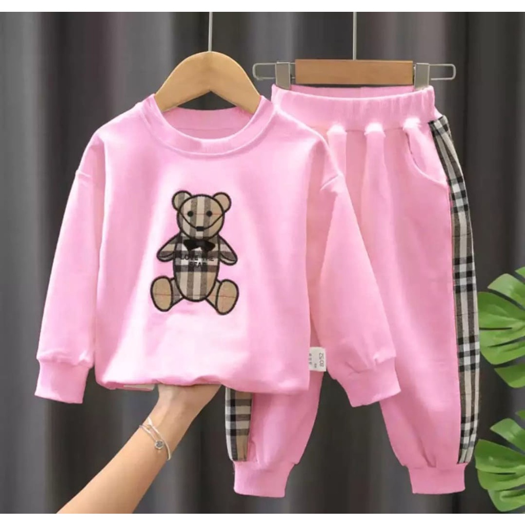 Setelan anak perempuan umur 3-4 Tahun Baju anak perempuan terbaru Sweater anak perempuan