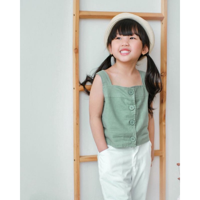 LUNA TOP | Baju Anak | Baju Atasan Anak Perempuan | Baju Anak Perempuan | Baju Katun Anak | Tanktop Anak