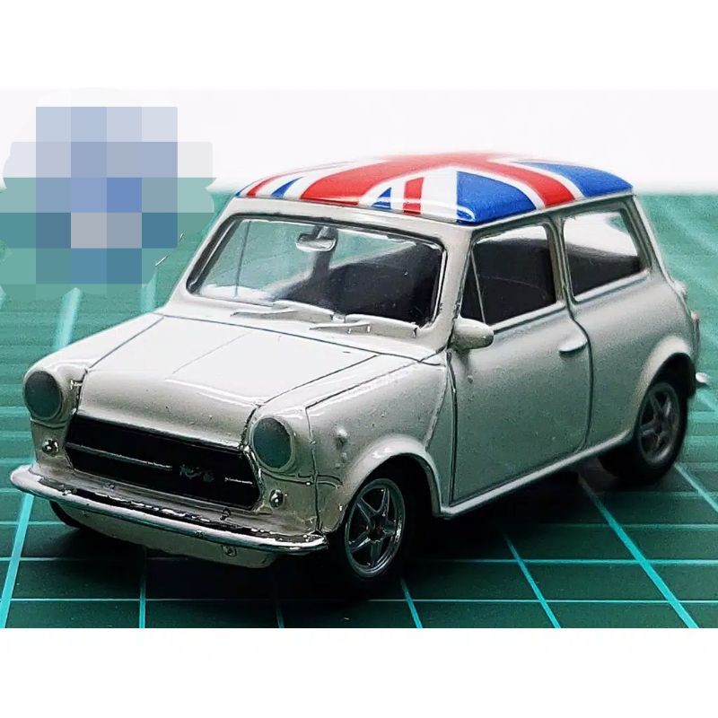 Diecast Welly mini Cooper 1300 mr.bean mainan anak miniatur mobil besi
