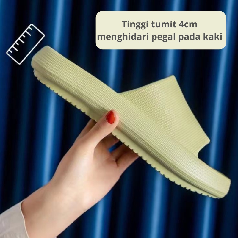 Mainland Sandal Karet Pria Wanita Sandal Slip On Rumah Sandal Kamar Mandi HSN103