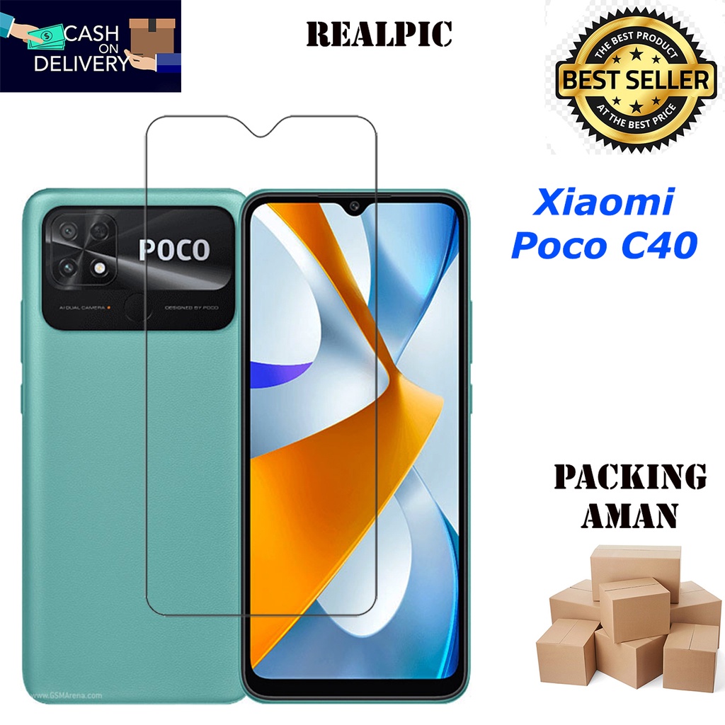 Tempered Glass Xiaomi Poco C40 Screen Protector Anti Gores