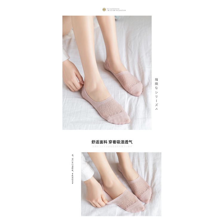 kaos kaki pendek wanita hidden socks invisible socks cewek tipis impor premium