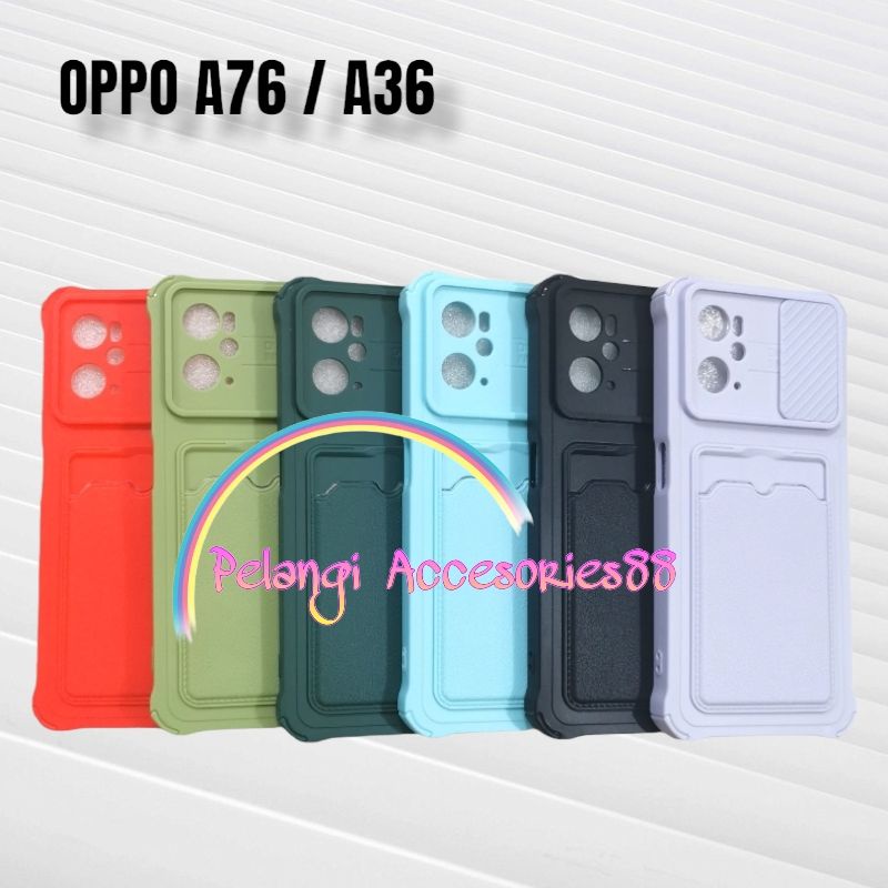 CASE OPPO A76 4G / A36 / A96 4G / REALME 9i  SOFTCASE SLEDING WARNA WARNI