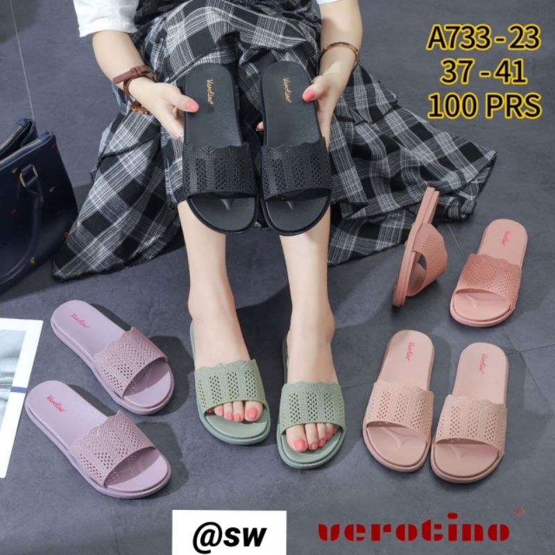 Sandal Jelly Wanita Slop Import Vero 733