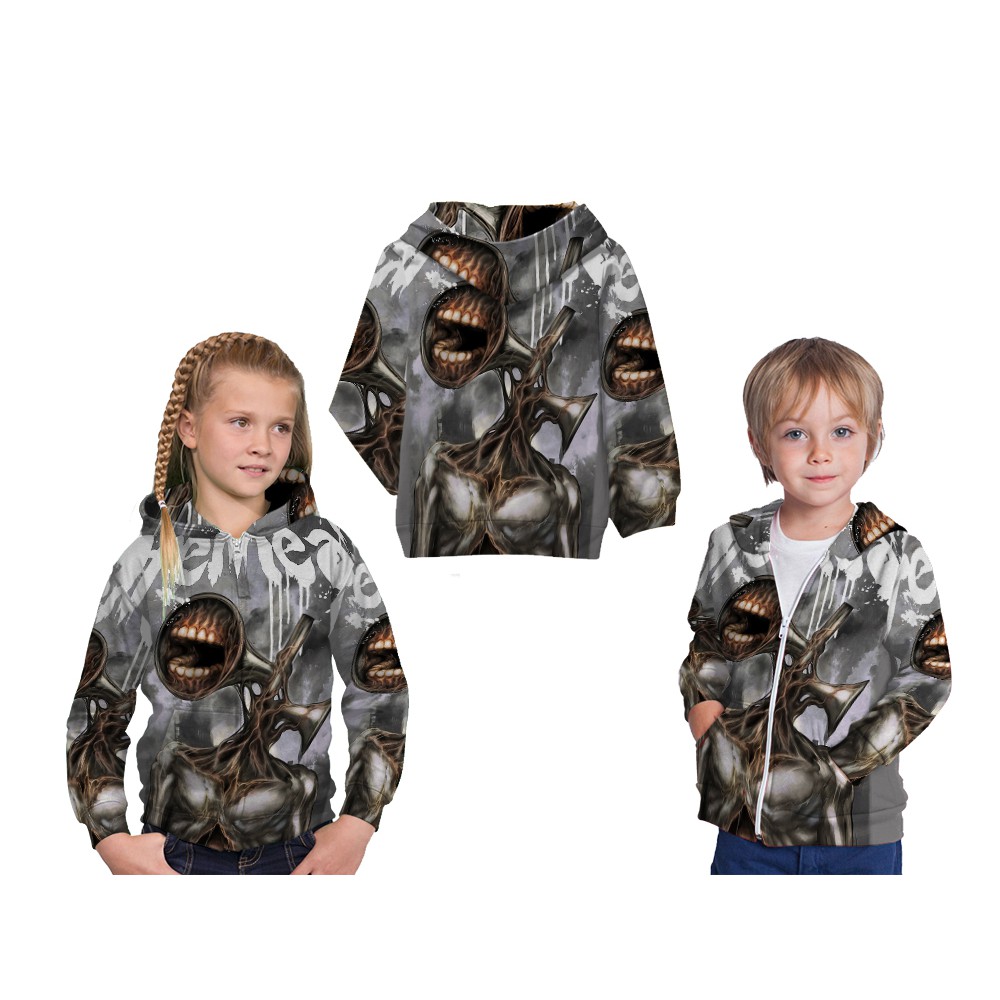 [Riashop] Jaket Siren Head Anak | Jaket Siren Head Anak Laki Laki | Jaket Anime Game Siren Head