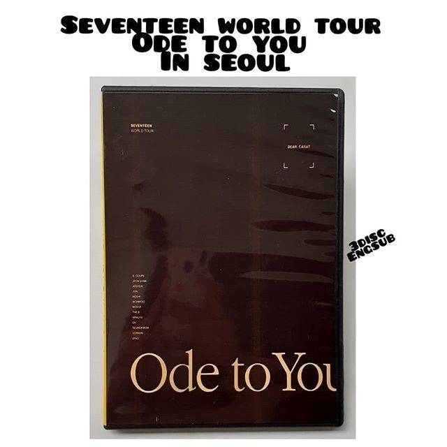 DVD COPY ORI Seventeen World Tour 'Ode To You' in Seoul