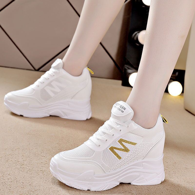 Sepatu Sneaker Wanita Hak Tinggi 7 cm Import Double You Lurad BN989