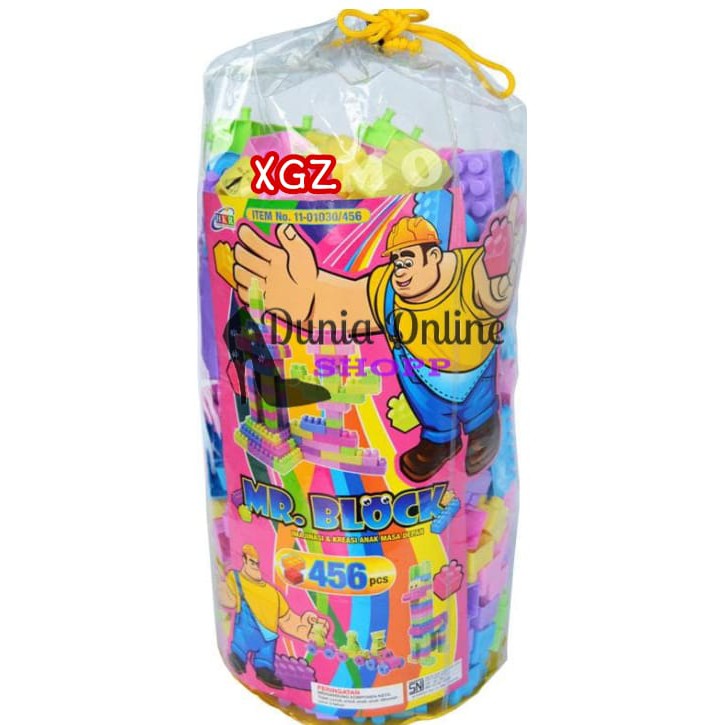 Mainan Puzzle Blok Kantong Besar Isi 456 / Edukasi Blok Susun/ PuzzleKreatif block besar