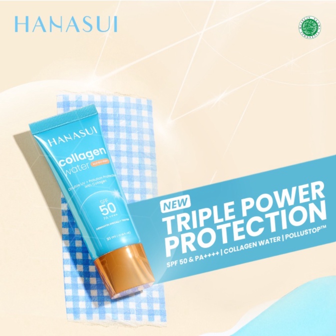 [NEW] HANASUI Sunscreen Collagen Water SPF 50 PA+++  - Sunblock Tabir Surya Wajah