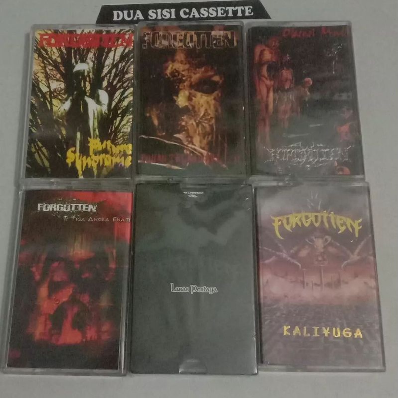 paket kaset forgotten - future syndrome - tuhan telah mati - tiga angka enam - obsesi mati - kaliyug