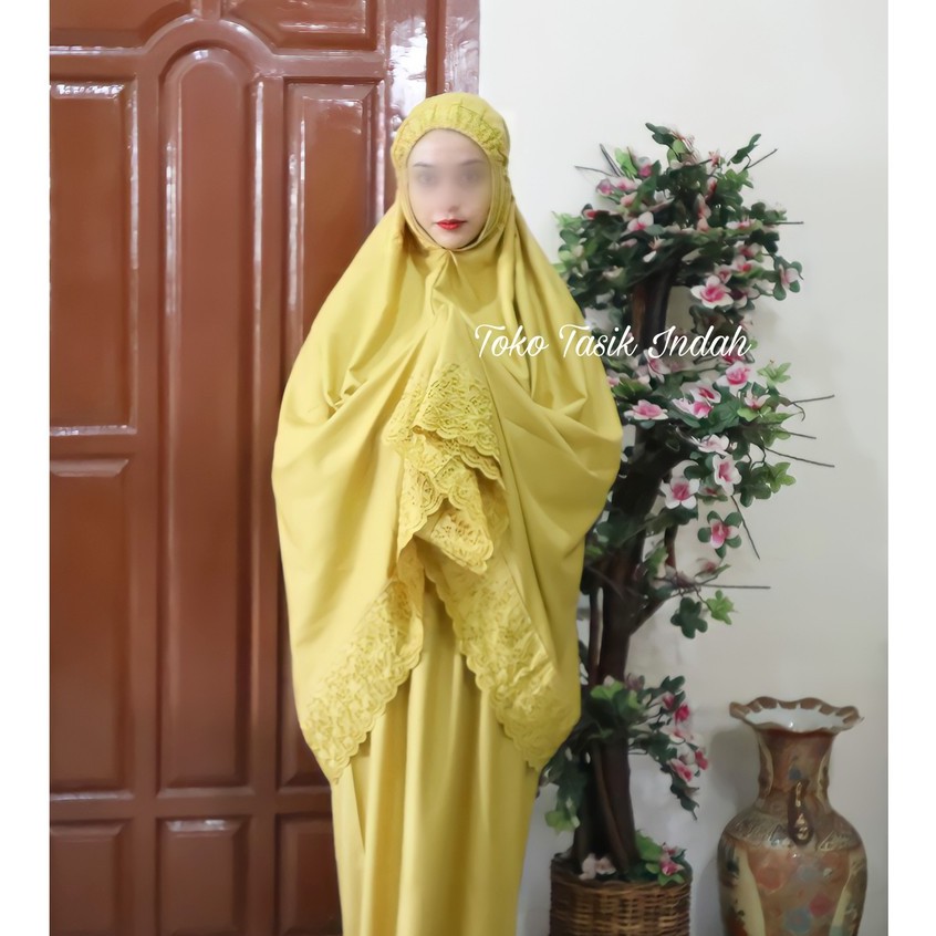 Mukena Siti Khadijah Pasteleena Dewasa Rayon Khodijah Jumbo Free tasbih