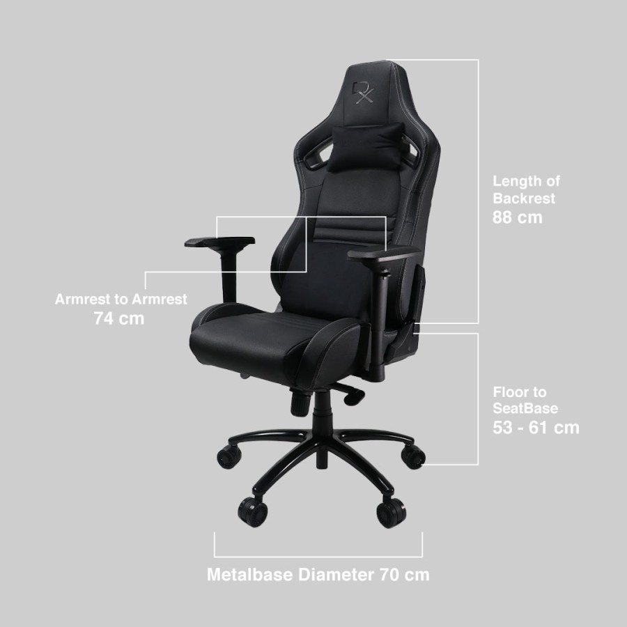 Gaming Chair Rexus Daxa Elco Two Elco 2 Elco II DX-EC2 EX EC2 DXEC2 Max Kursi Gaming Rexus