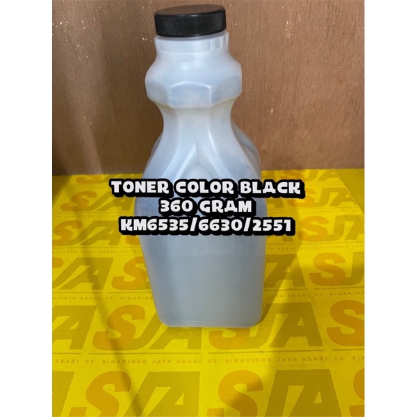 TONER COLOR BLACK BOTOL 360 gram KM8025-6535-6630-2551-8130