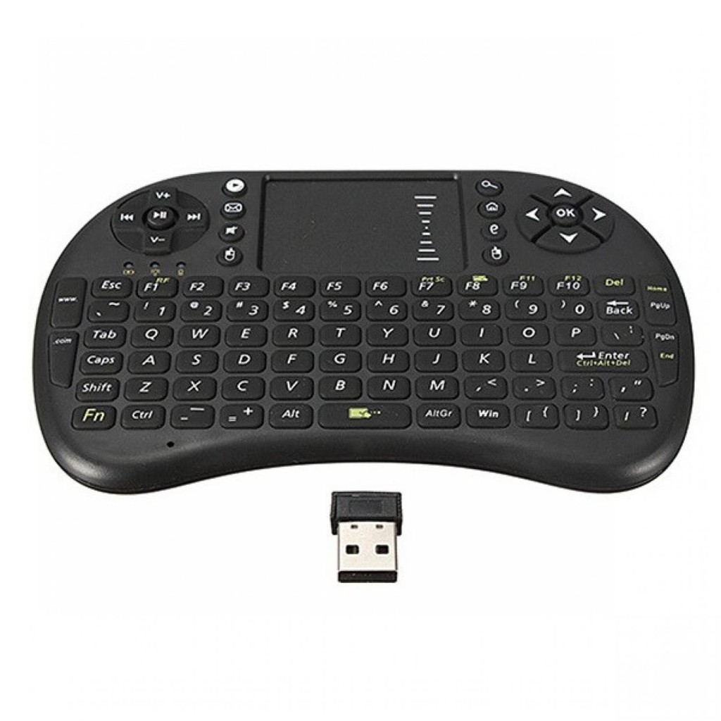 Taffware Mini Keyboard Wireless 2.4GHz dengan Touch Pad &amp; Mouse