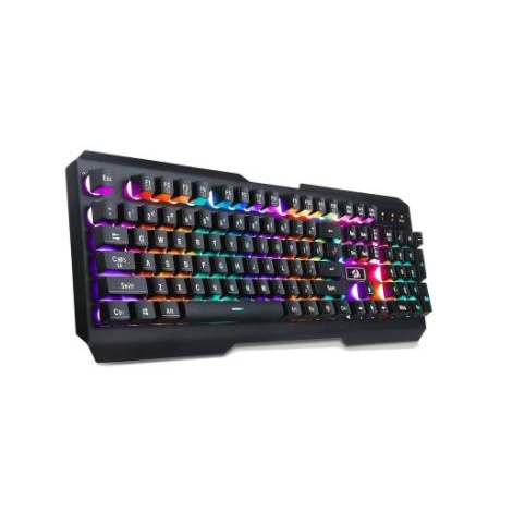 Keyboard gaming redragon membrane wired usb 2.0 gold multimedia 104 key backlight metal centaur k-506 k506