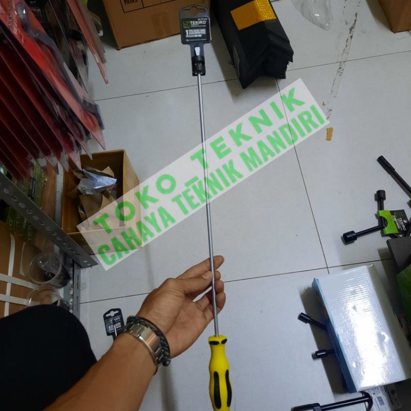 tekiro SD-TE1502 obeng - min panjang 40 cm ( 5.5 x 400 mm ) bisa untuk stel karburator dll