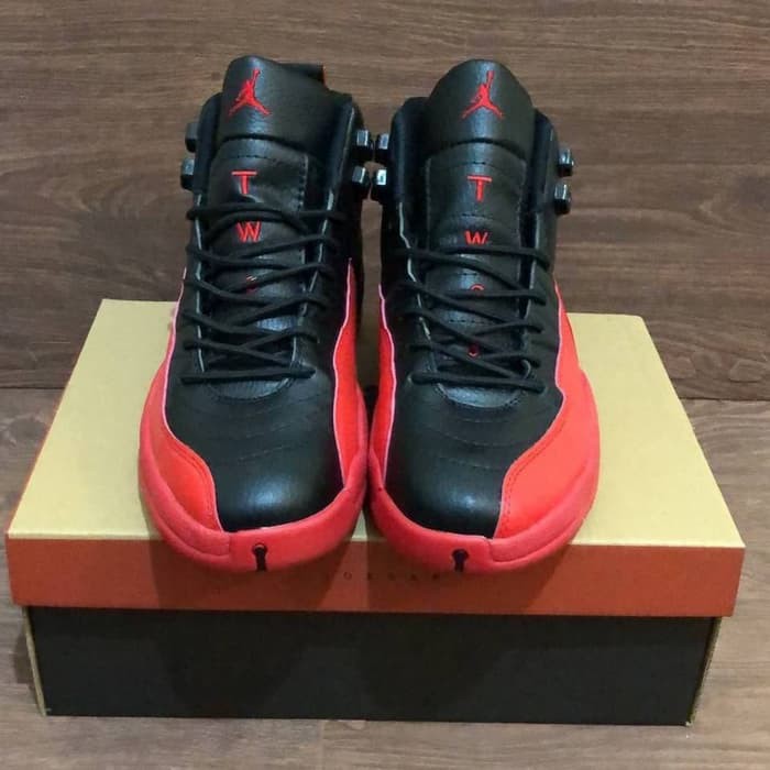 TERMURAHBEST SELLER Sepatu Nike Air Jordan 12 Flu Game Black Red - Premium Quality