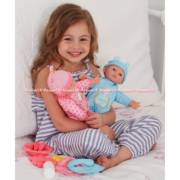 ELC Brother And Sister Twin Dolls Boneka Kembar Dengan Bahan Lembut termasuk aksesoris