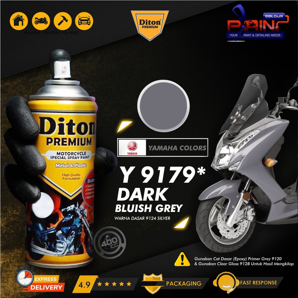 Diton PREMIUM 9179* Dark Bluish Grey Cat Semprot Helm/Motor/Gundam