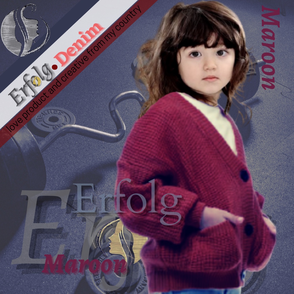Cardigan LOCY Anak/Rajut Cardigan  anak perempuan/Deandra Bahan Rajut Halus dan Tebal