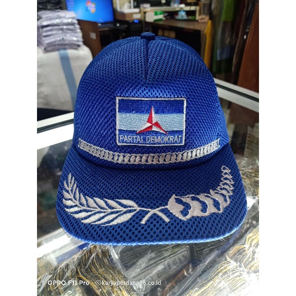 TOPI DEMOKRAT DOBLE MES,TOPI PADI KAPAS,TOPI ORGANISA,TOPI ORMAS