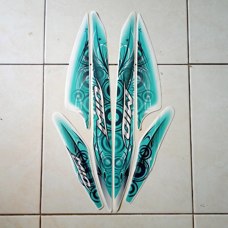 STRIPING STICKER MOTOR Mio Sporty 2011 Putih