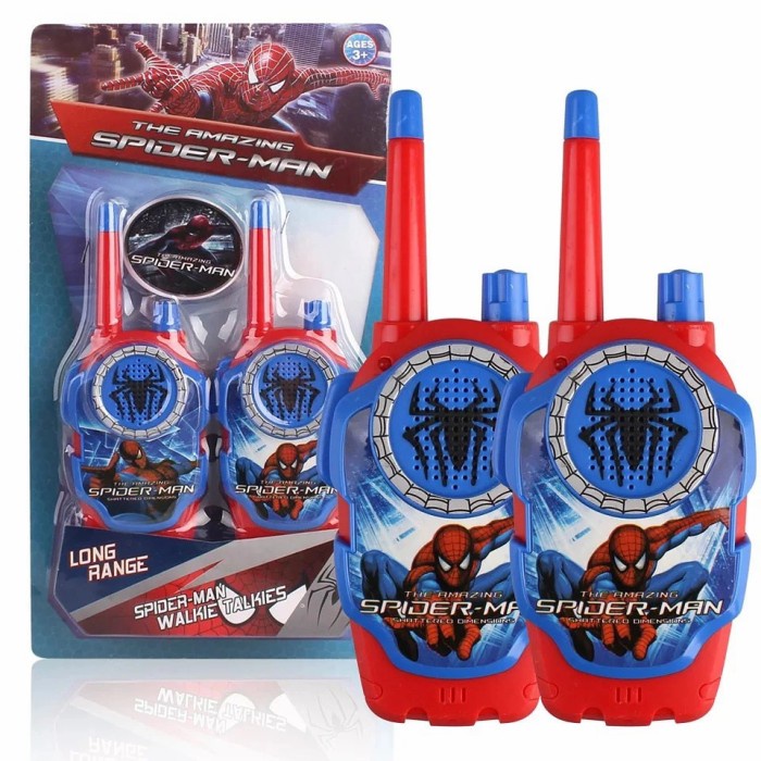 Mainan Walkie Talkie Anak Spiderman Kado Mainan Telepon Anak 4 5 Tahun