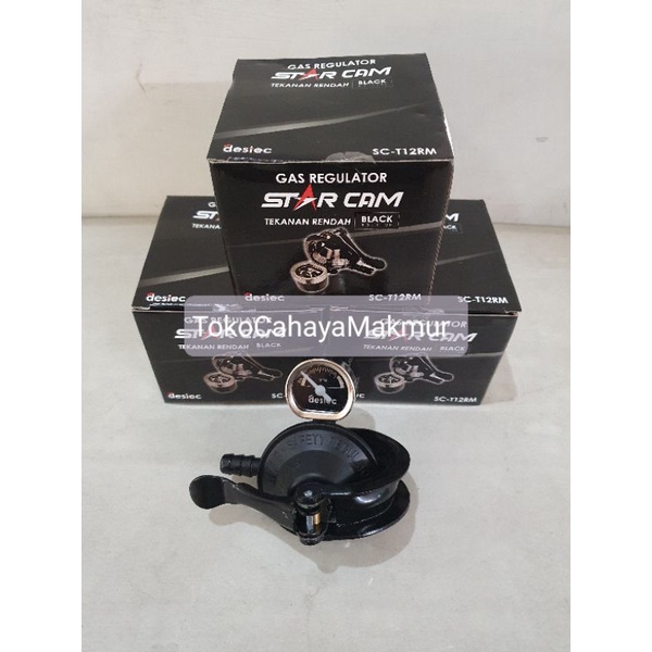 Kepala Gas Regulator / Kompor Gas + Meter Starcam SC-T12RM Tekanan Rendah