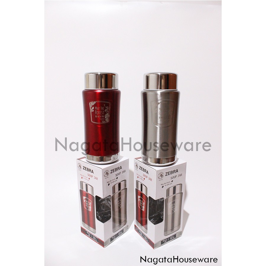 Termos Kuah Stainless / Termos Sup / Termos Sop Zebra / Tempat Kuah / Soup Jar Zebra 1L 123010