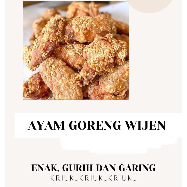 

Frozen Ayam Goreng Wijen - Gurih Renyah - 500 gram