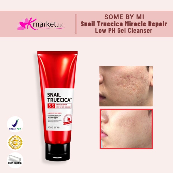 [BPOM] Somebymi Snail Truecica Miracle Repair Low pH Gel Cleanser 100ml