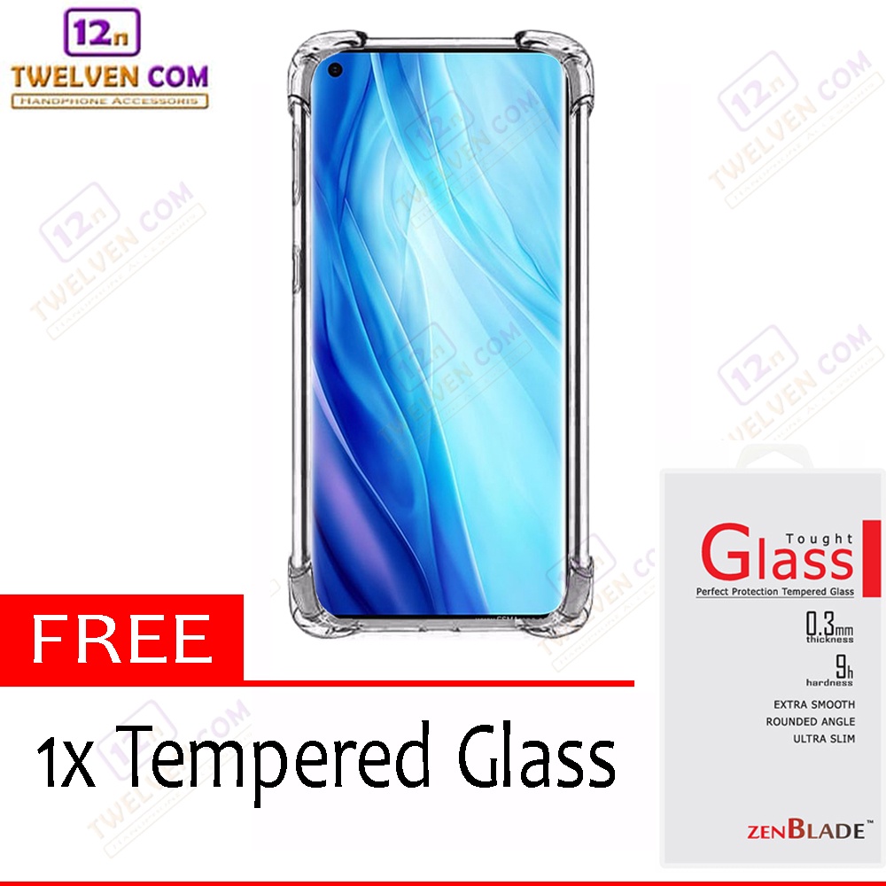 [FLASH SALE] Case Anti Crack Anti Shock Softcase Oppo Reno 4 Pro - Free Tempered Glass