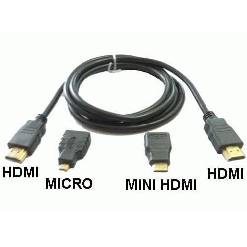 KABEL HDMI 3 IN 1 / KABEL HDMI 3IN1 (HDMI + MINI HDMI + MICRO HDMI)