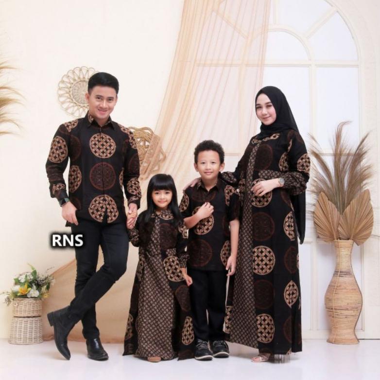 COD Batik couple keluarga batik lengan panjang gamis batik gamis outer gamis anak pakaian tradisiona