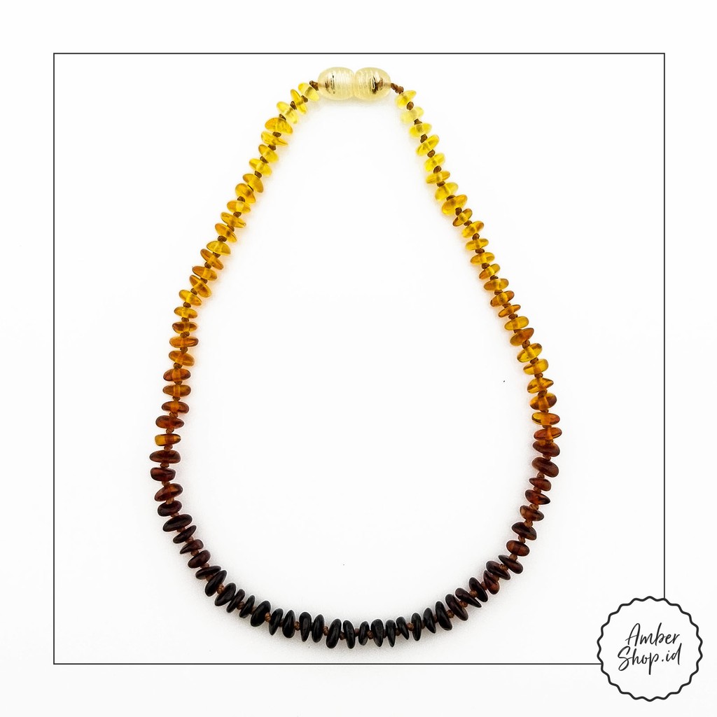 Kalung amber &amp; Gelang amber pereda nyeri tumbuh gigi bayi AS47 - Amber Shop