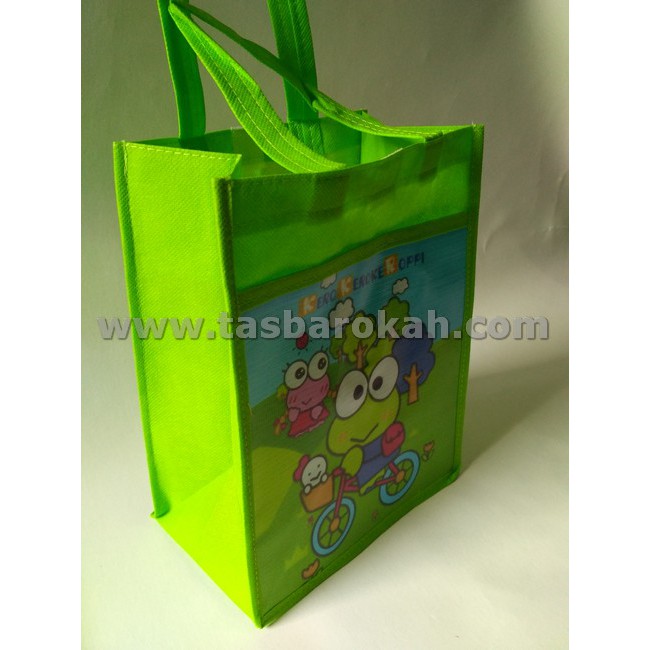

Tas Ultah Anak | Tas Ulang Tahun Anak Karakter Keropi | Goodie Bag Sablon Ultah Anak