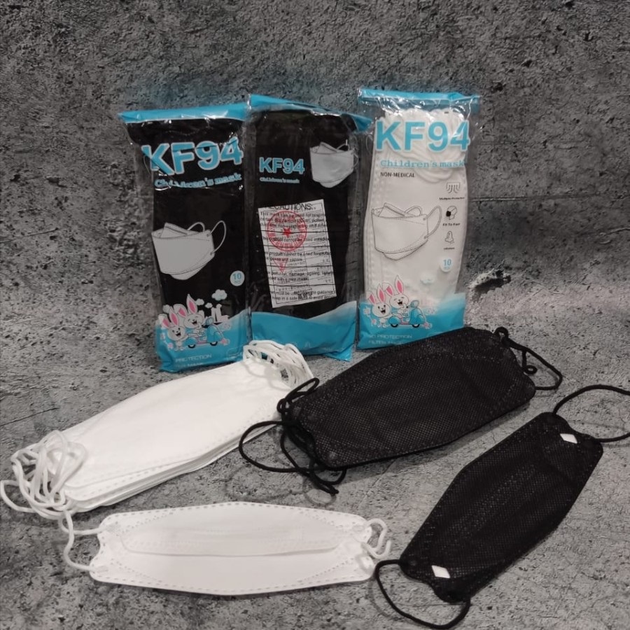 Masker KF94 anak isi 10 pcs Filter Aman Safety Higienis Kualitas Oke