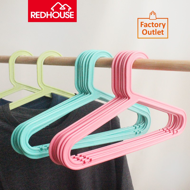 RED HOUSE /Gantungan Baju Anak /Hanger Plastik Anak- Isi 6 Pcs