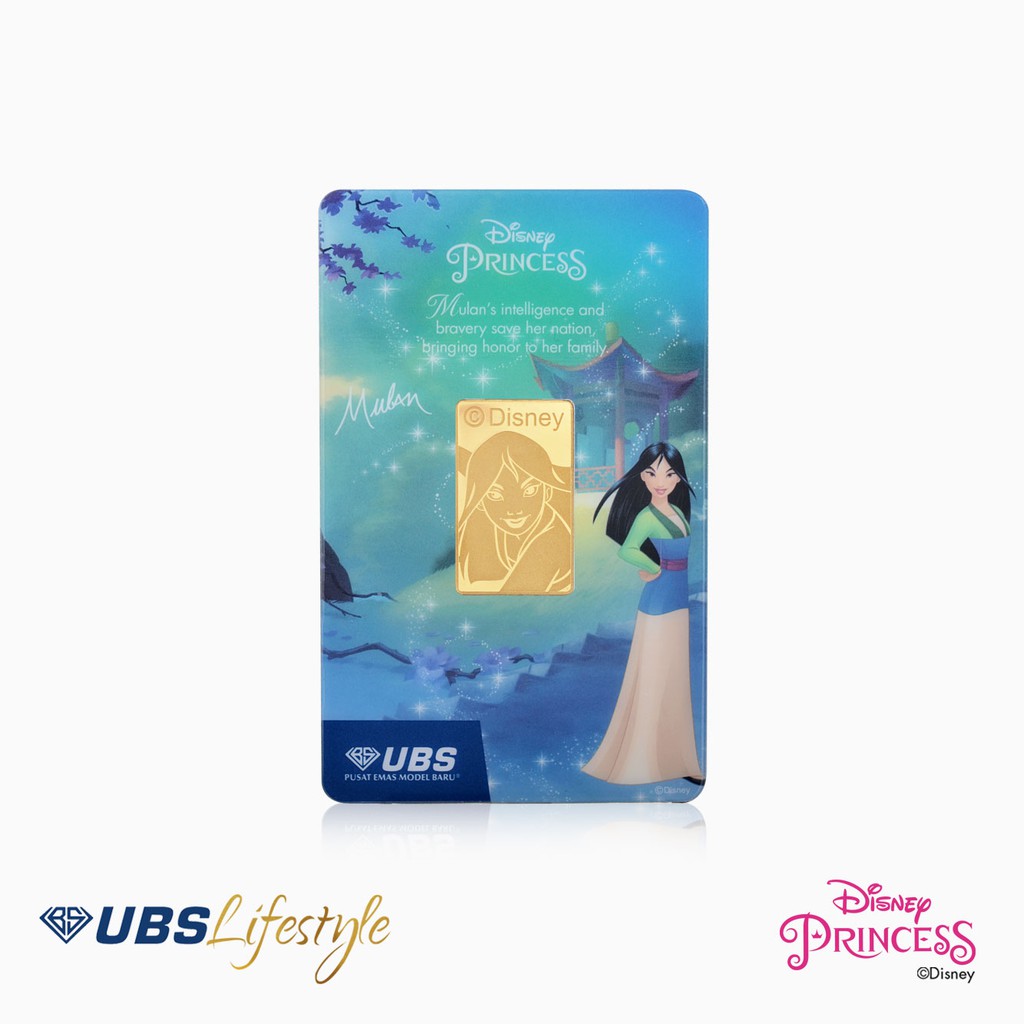 UBS Logam Mulia Disney Princess Mulan 5 Gram