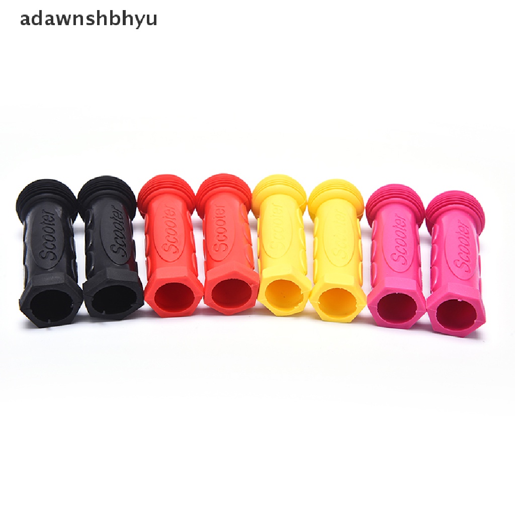 Adawnshbhyu 1pasang Rubber Skateboard Scooter Stang Grips Anak Sepeda Bicycle Grip