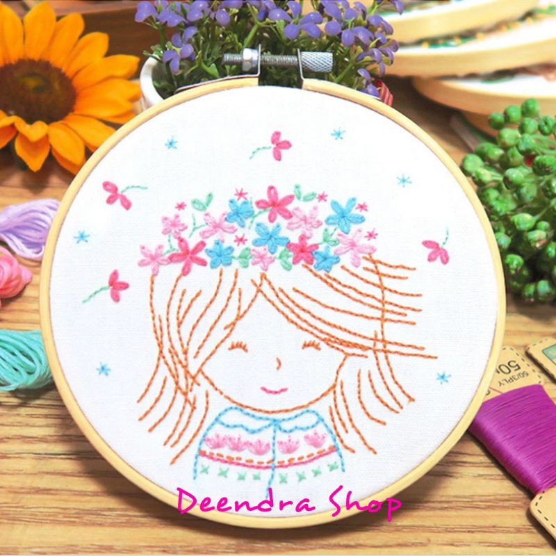 [READY STOCK]DIY KIT BORDIR|CROSS STITCH|DIY PAKET MENYULAM ANAK