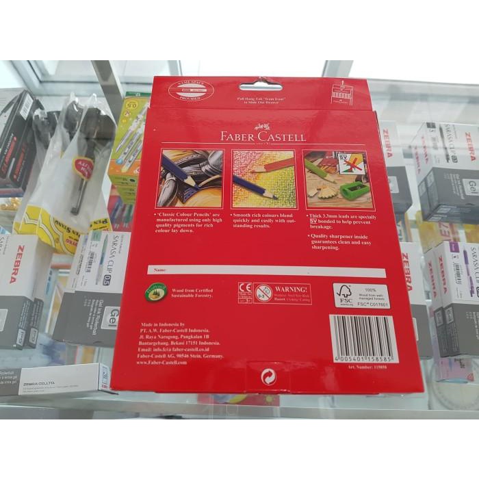 

PENSIL WARNA FABER-CASTELL / 48 WARNA / CLASSIC COLOUR PENCIL / 115858