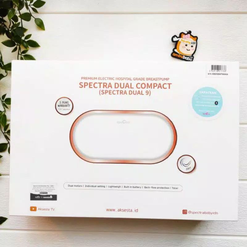 Spectra Dual Compact Dual 9 Premium Electric Hospital Grade Motor Ganda Garansi Resmi Spectrababyidn