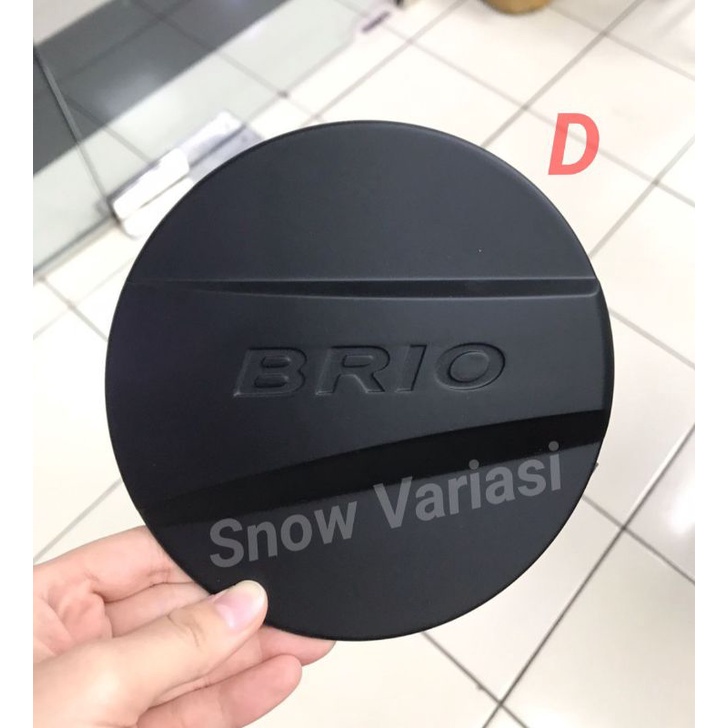 Tutup tanki bensin tank cover hitam doff all new brio 2018 2020 up