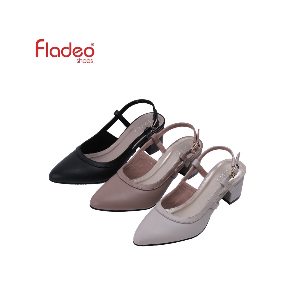 Fladeo G20/LSF402-2II/Sling Back Heels Wanita [ Chunky heel ]