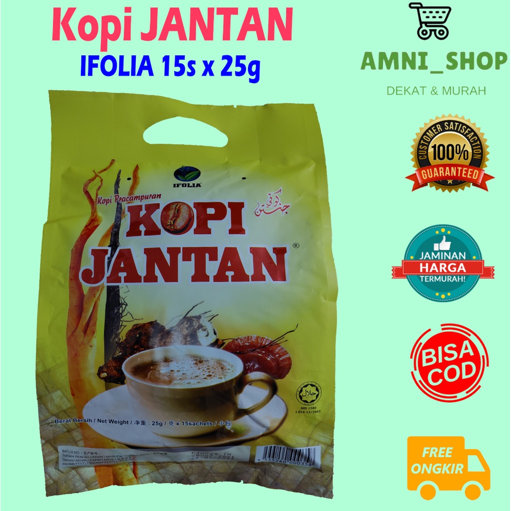 

KOPI JANTAN-IFOLIA 15sachet x 25g Malaysia TERMURAH